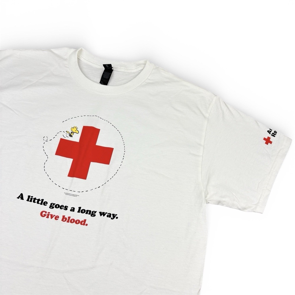 Authentic Joe Cool Give Blood Snoopy American Red Cross T-Shirt Size Large 2025